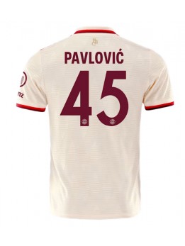 Moški Nogometna dresi replika Bayern Munich Aleksandar Pavlovic #45 Tretji 2024-25 Kratek rokav